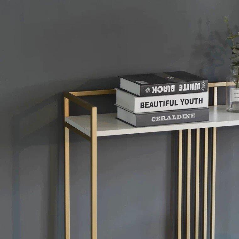 Adalyn GRECIA Elegant Marble Hallway Console Table