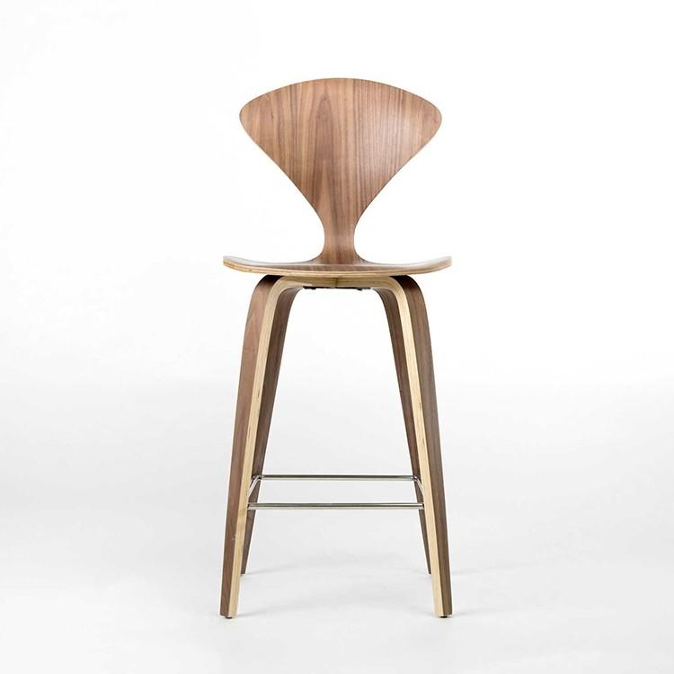 ELSIE Postmodern Walnut Dining / Bar Chair