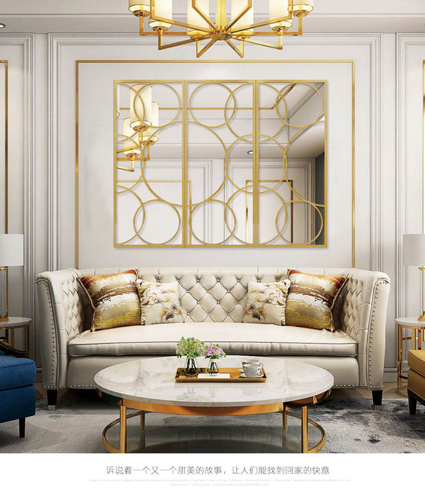 JOANNA French Classic Gold Accent Mirror