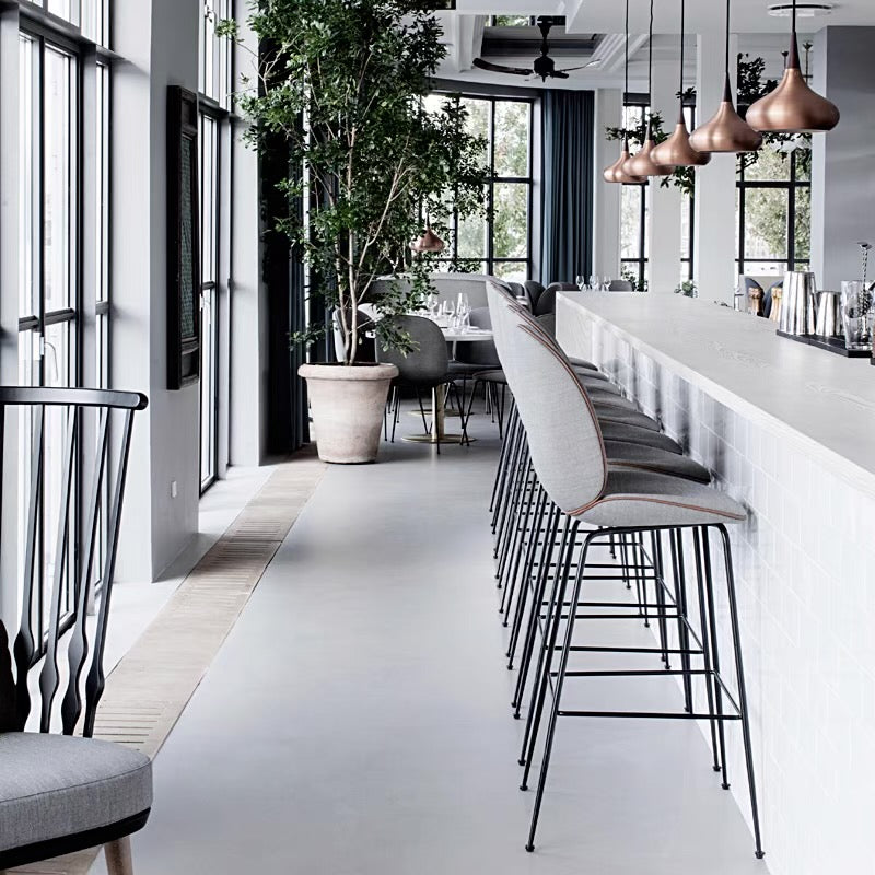 MCKENZIE Velvet Beetle Tall Bar Stool
