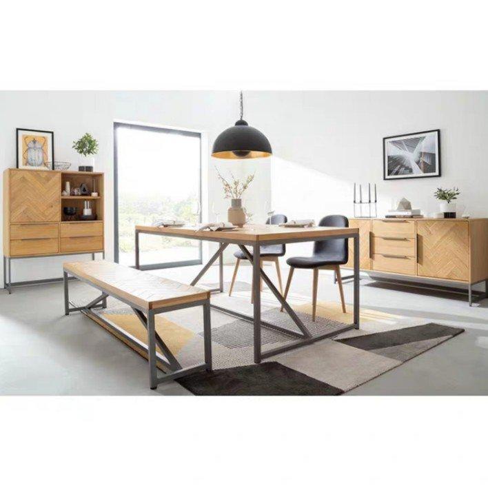 ANNA Rustic Herringbone Sideboard
