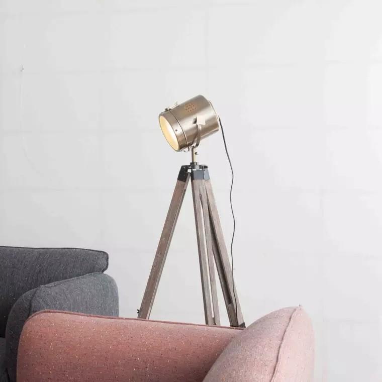 RYLEE Vintage Tripod Floor Lamp