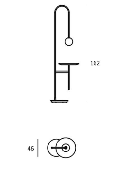 Reagan Minimalist LED Lamp Side Table
