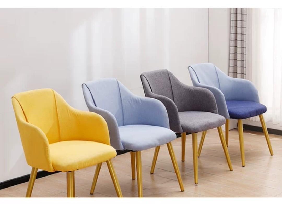 MAGNOLIA Duo Tone Fabric Dining Chair