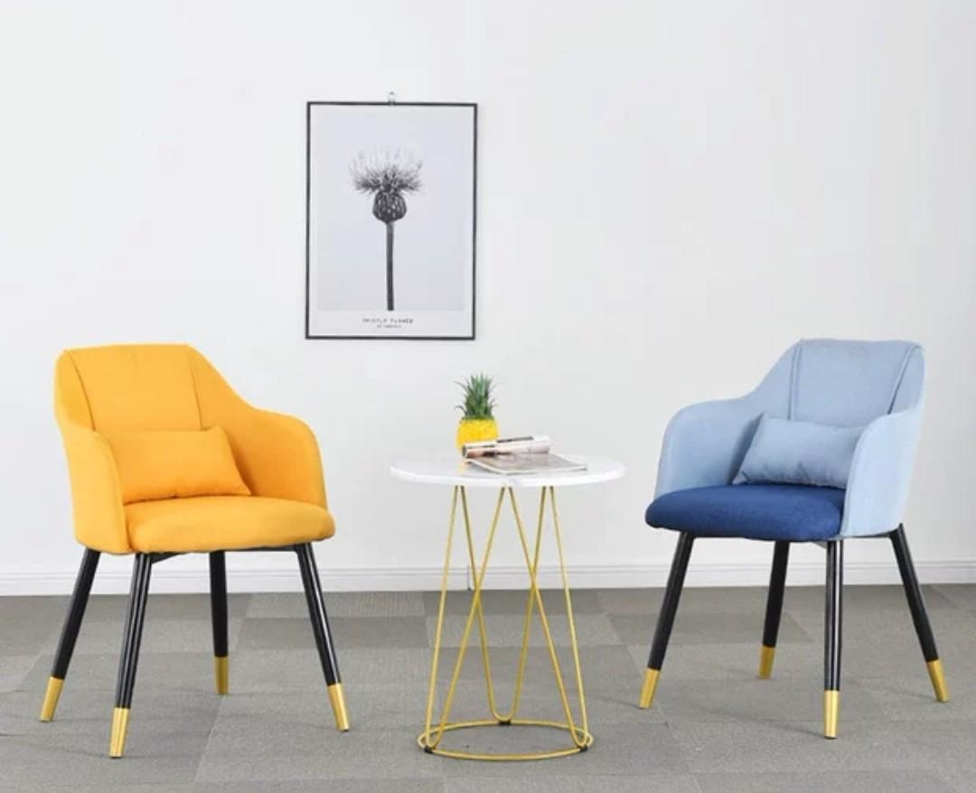 MAGNOLIA Duo Tone Fabric Dining Chair