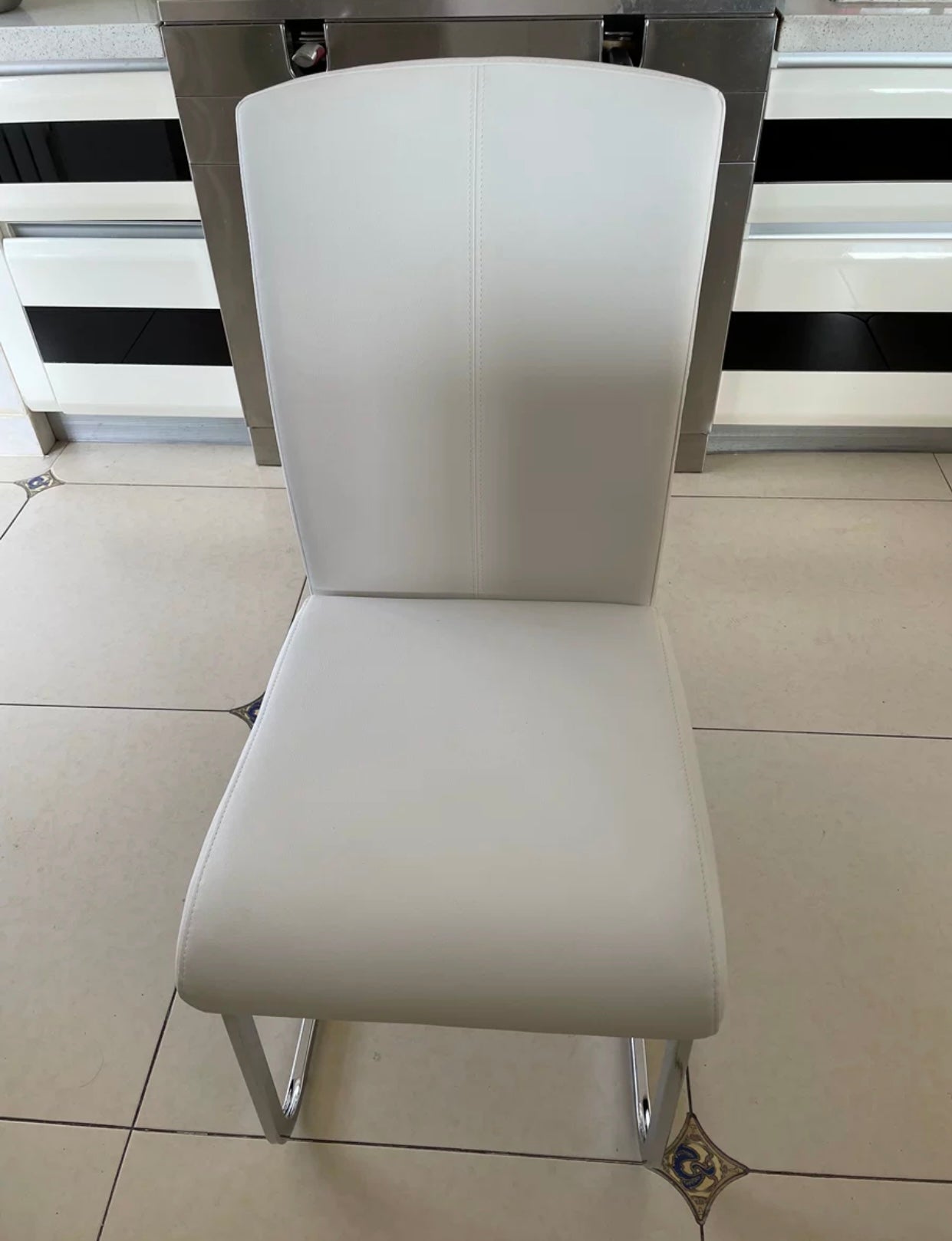 AMELIA Contemporary S Shape Dining Chair