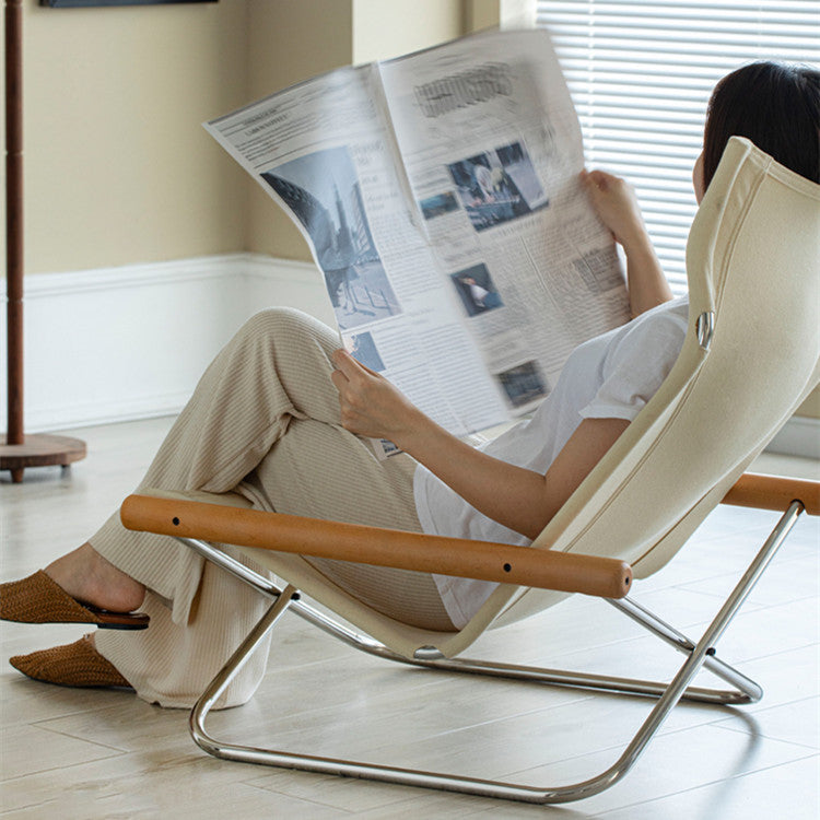 HAISLEY Canva Folding Lounger Chair