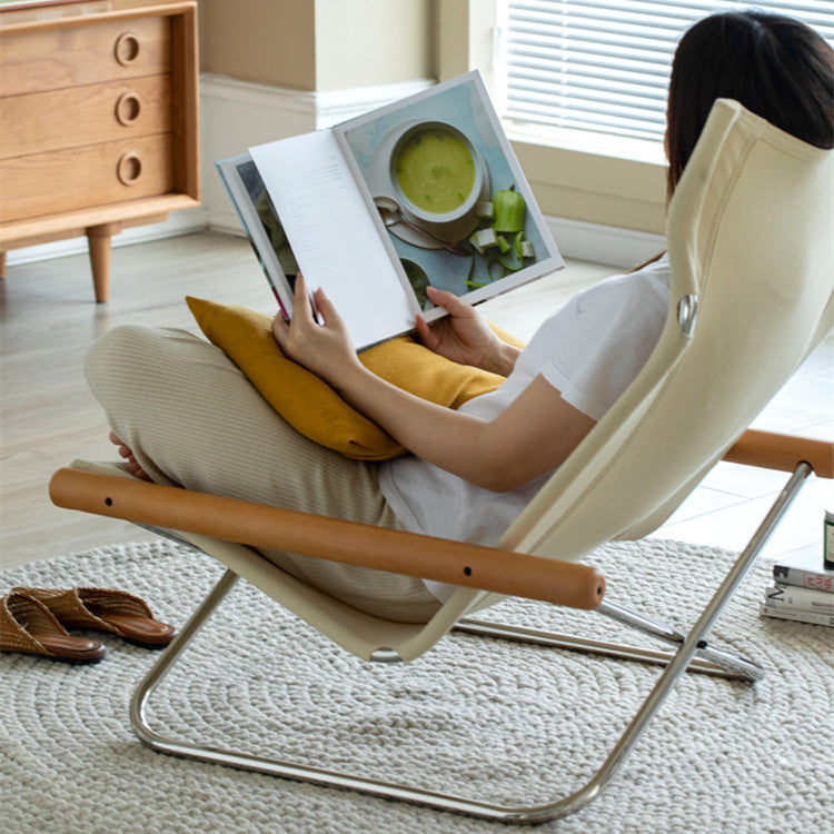 HAISLEY Canva Folding Lounger Chair