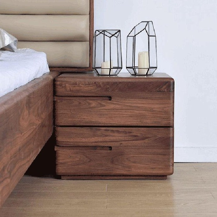 WYNTER Solid Wood Nightstand Bed side