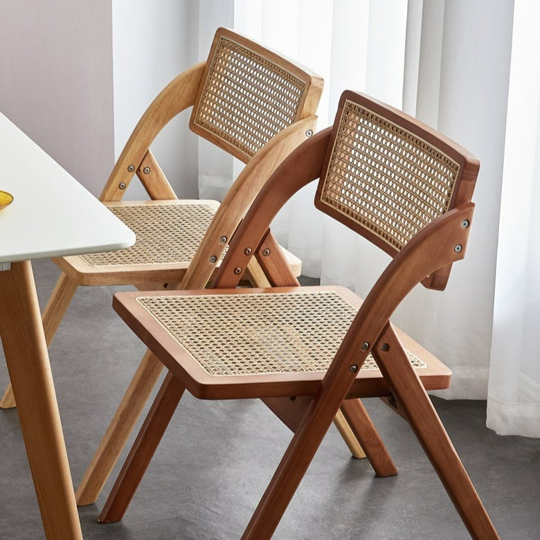 ESMERALDA Beech Foldable Chair (set of 2)
