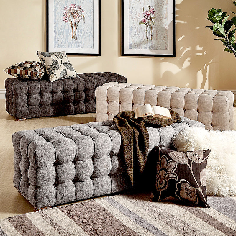 ESME Upholstered Bench-Ottoman