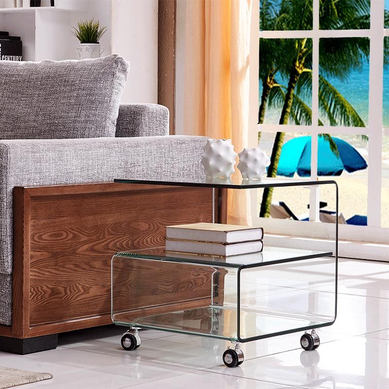 GUSTAV Contemporary Glass Side Table