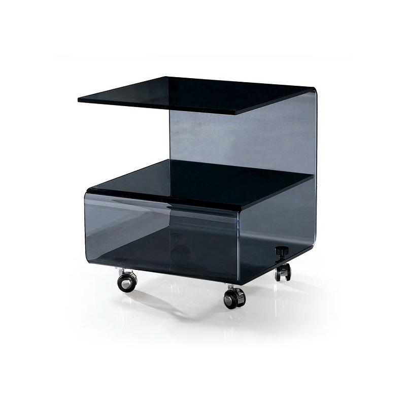 GUSTAV Contemporary Glass Side Table