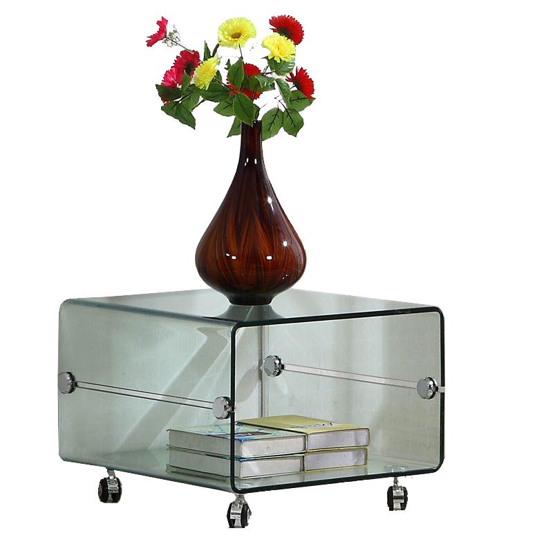 JAVIER Minimalist Designer Glass Side Table