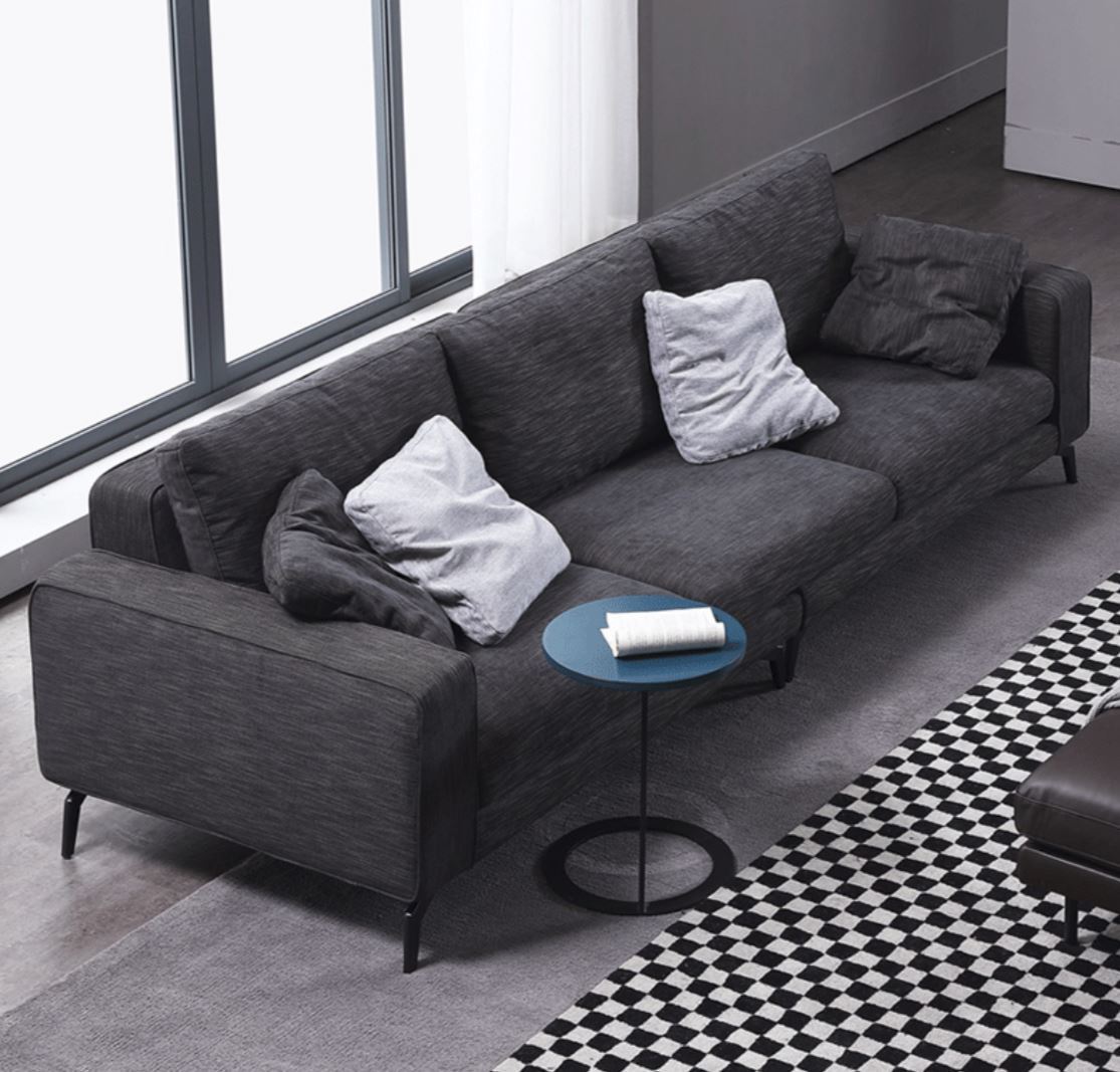 BENCE Modern Fabric Sofa with Stilt Legs Design