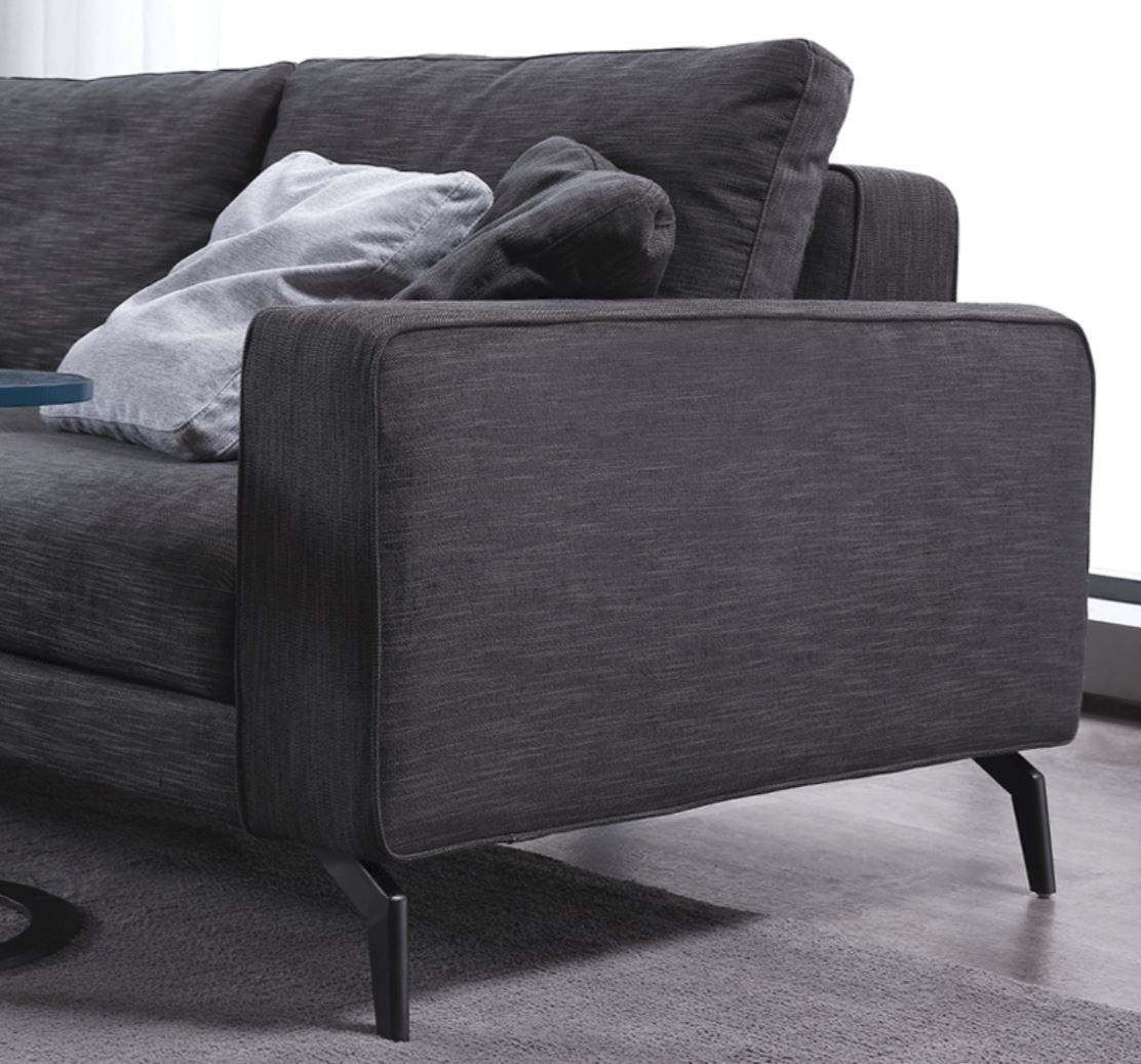 BENCE Modern Fabric Sofa with Stilt Legs Design