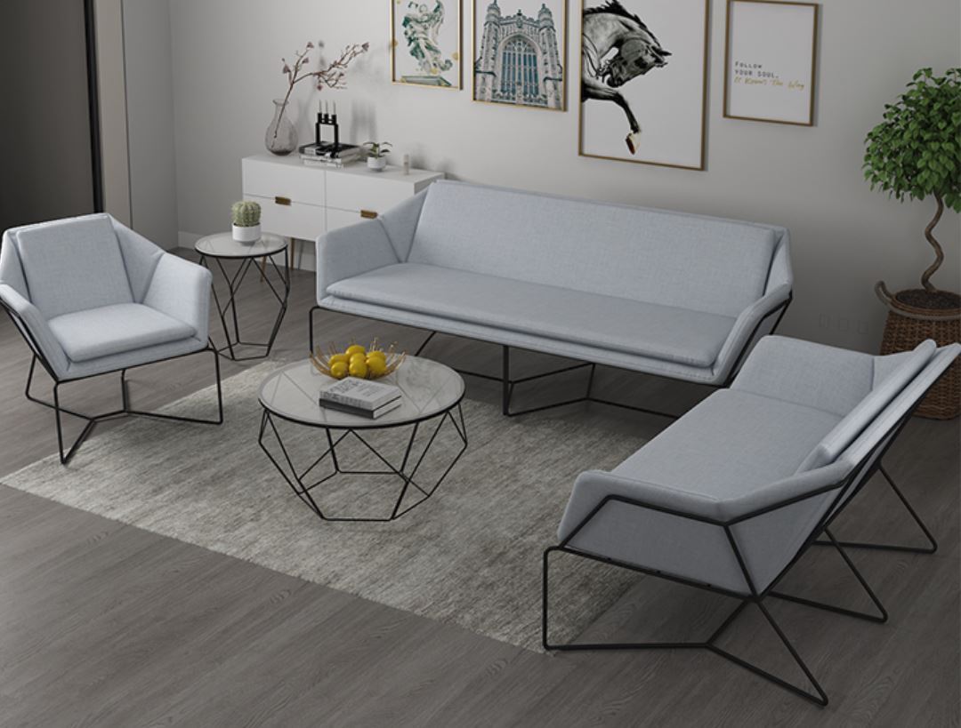 NORA Modern Wire Frame Sofa Set