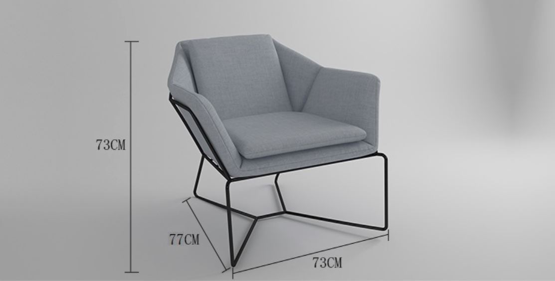 NORA Modern Wire Frame Sofa Set