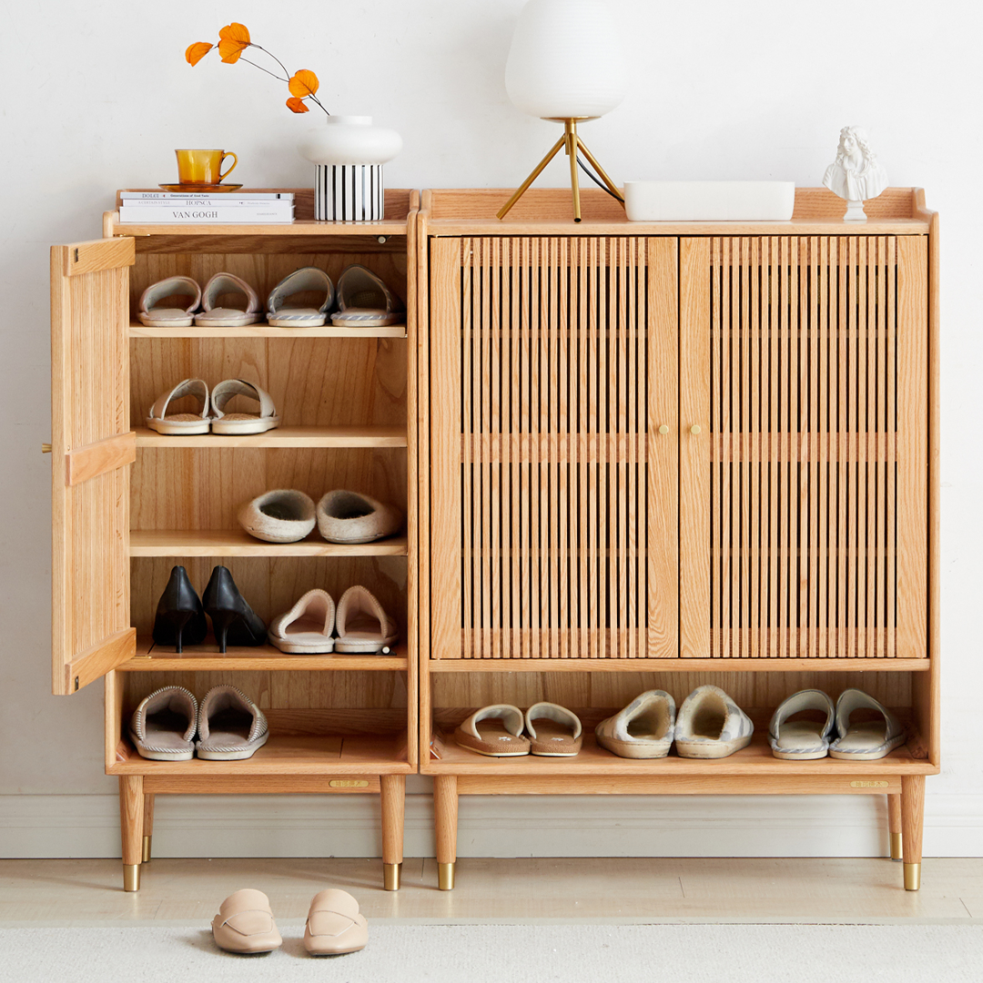 HANNA Solid Wood Shoe Cabinet Storage