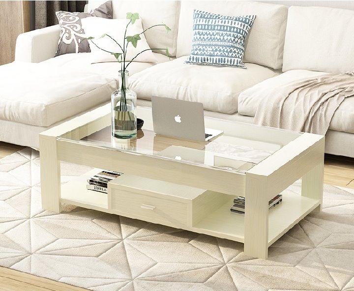 GRACE Modern Tempered Glass Coffee Table