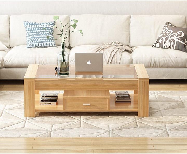 GRACE Modern Tempered Glass Coffee Table