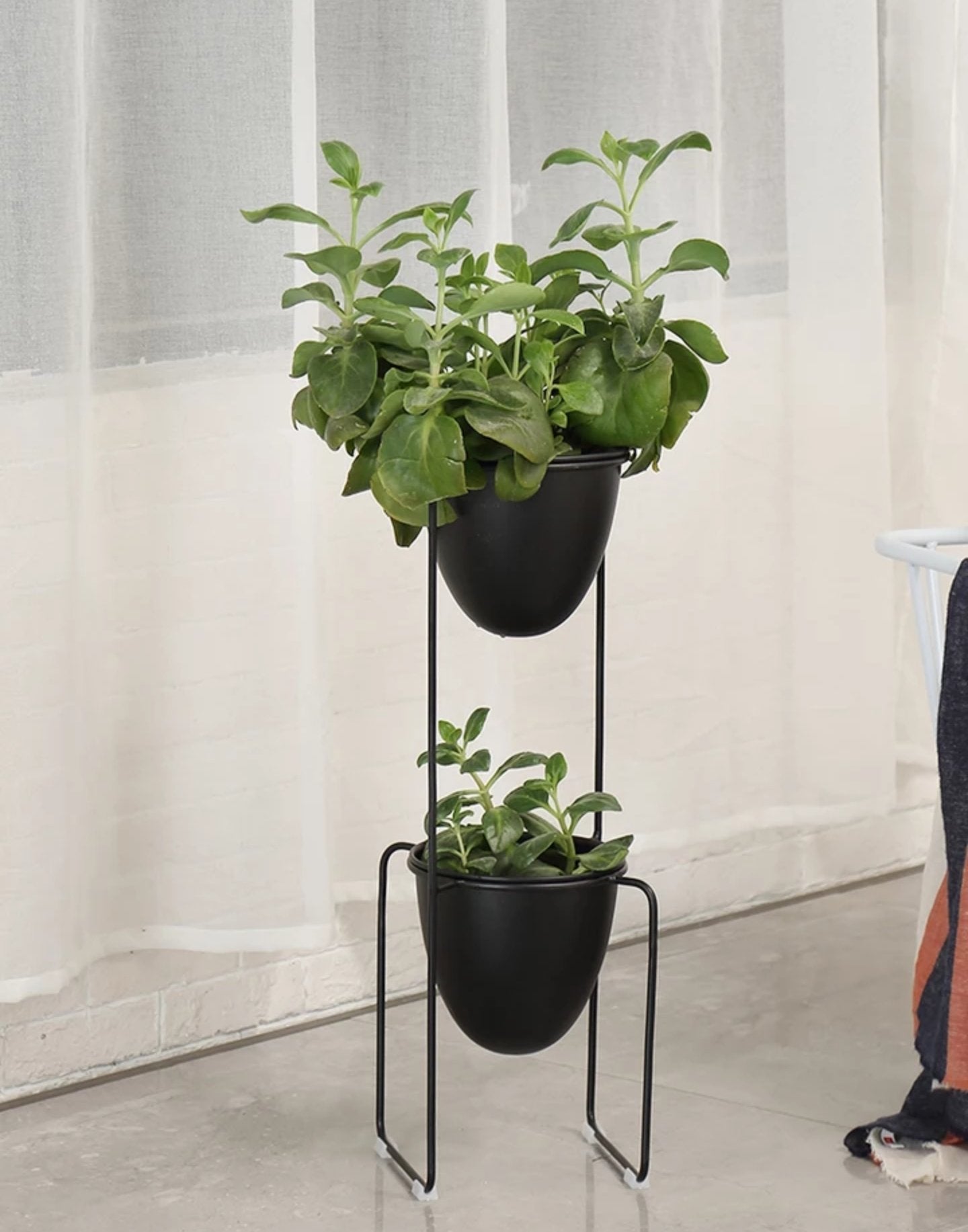 MAYA Modern Double Pot Planter Stand