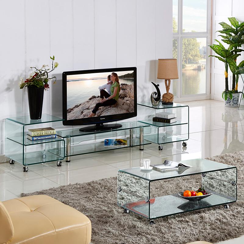 MIKEL Minimalist Designer Glass Coffee Table