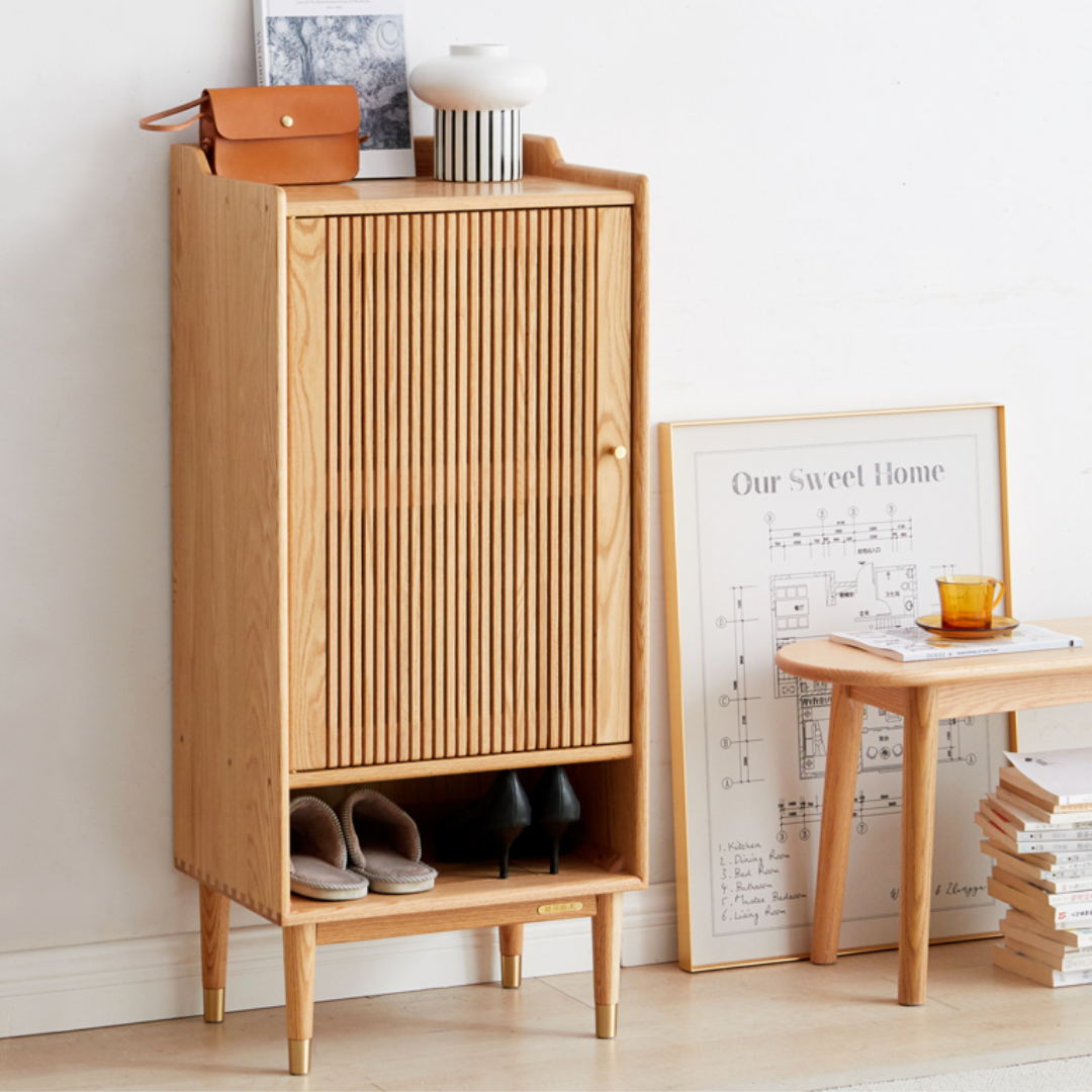 AVIANNA Solid Wood Shoe Cabinet Cupboard