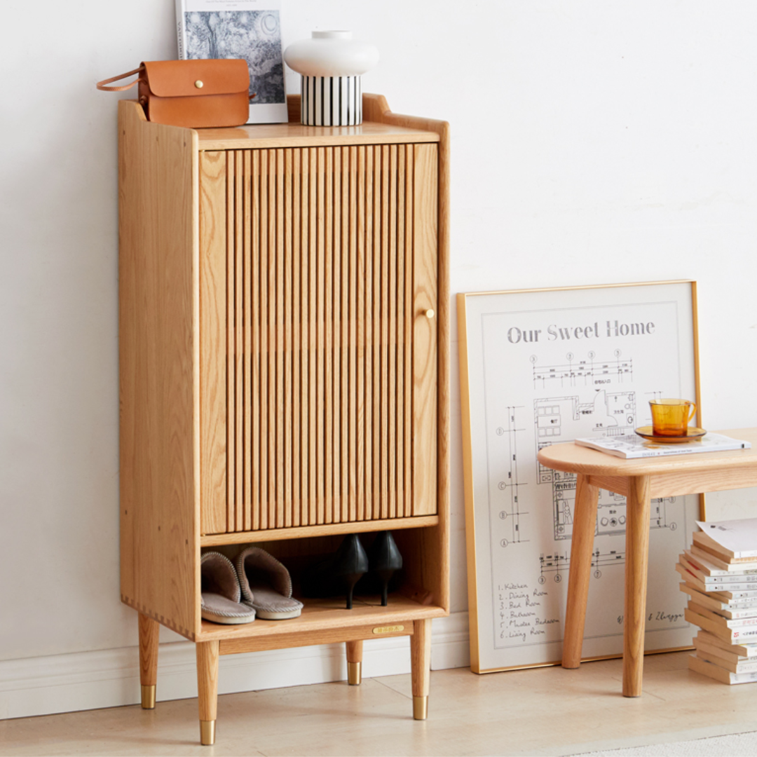 HANNA Solid Wood Shoe Cabinet Storage