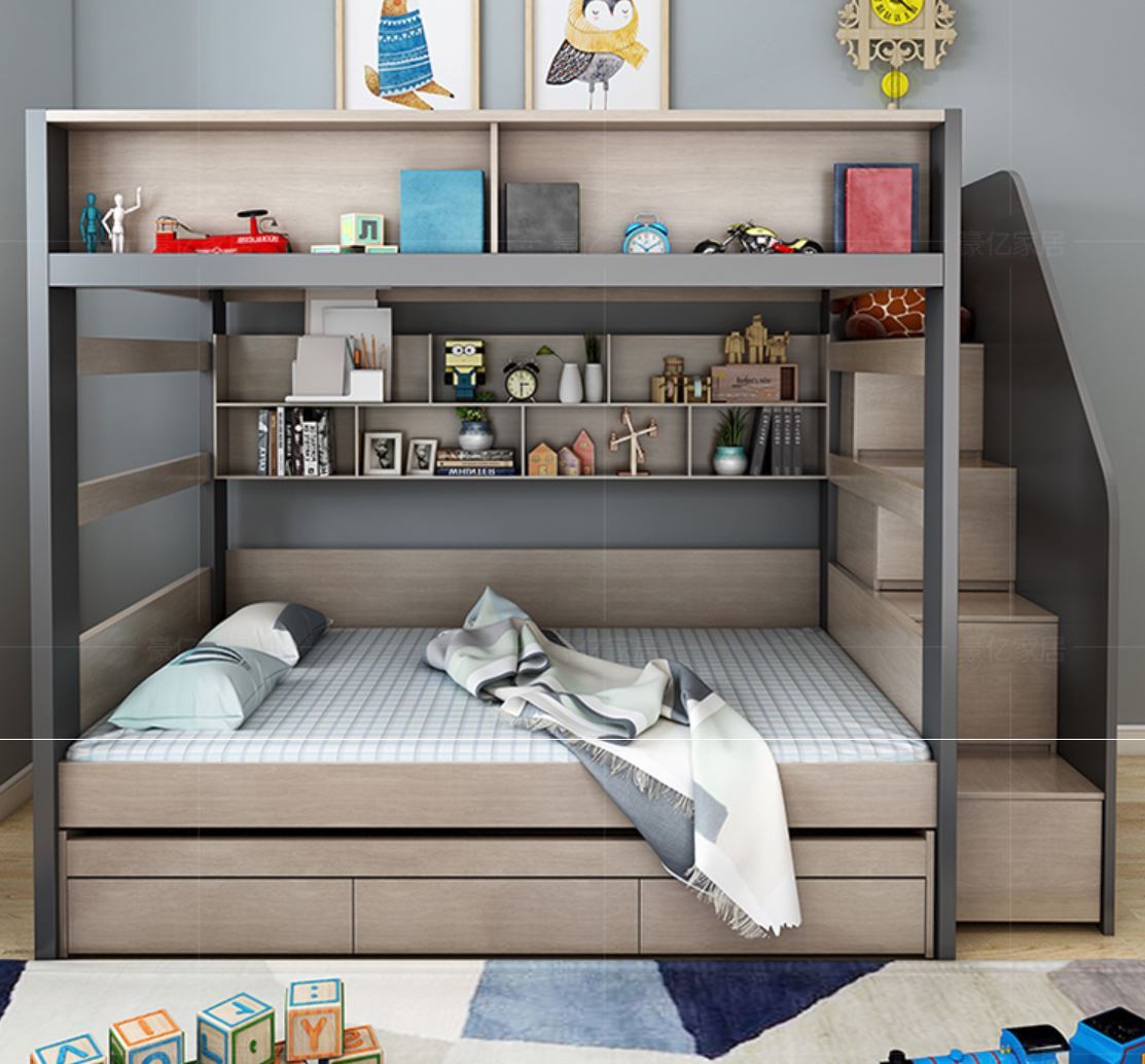 GRACE Modern Double Deck Multipurpose Children Bed