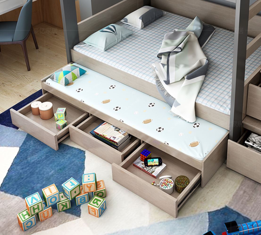 GRACE Modern Double Deck Multipurpose Children Bed