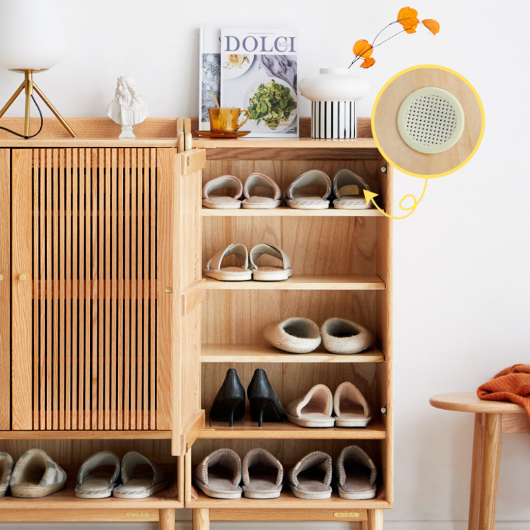 AVIANNA Solid Wood Shoe Cabinet Cupboard
