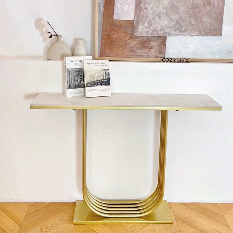 Noelle Marble Console Table Hallway