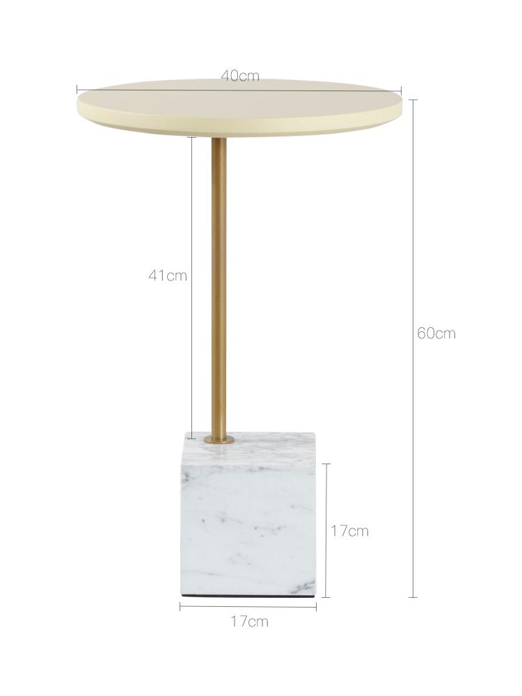 ALICE Minimalist Marble Cube Side Table