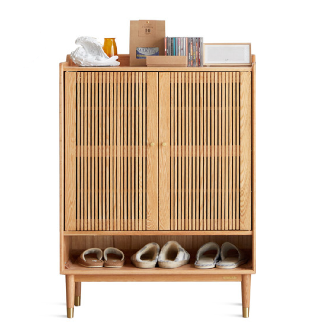 HANNA Solid Wood Shoe Cabinet Storage