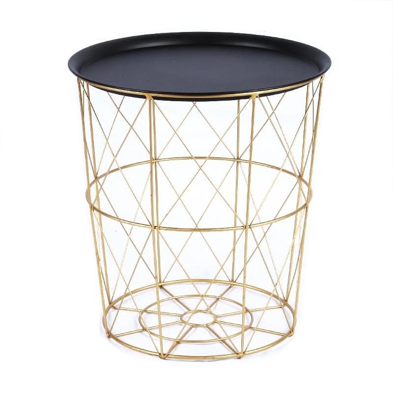 LUIS Quirky Versatile Gold Metal Frame Side Table