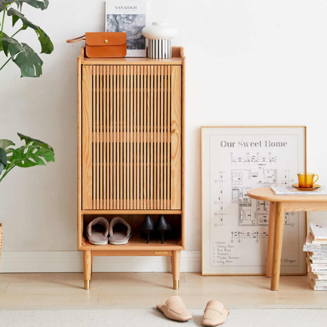 AVIANNA Solid Wood Shoe Cabinet Cupboard