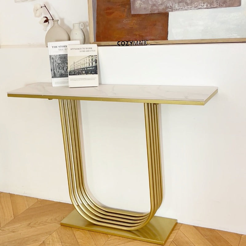 Noelle Marble Console Table Hallway