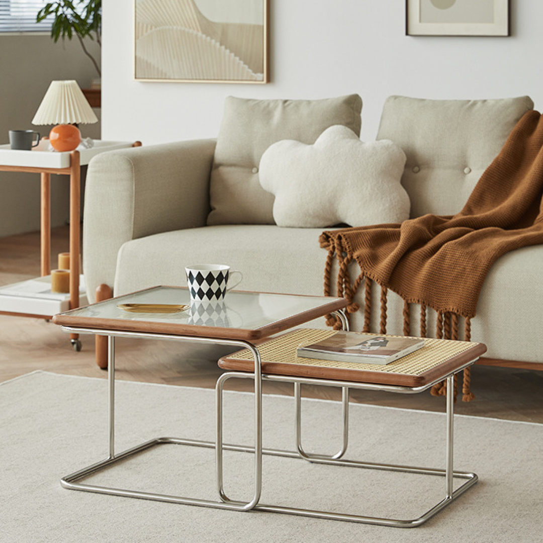 ALESSANDRA Frame Nesting Coffee Table(Set of 2) Nest of Table