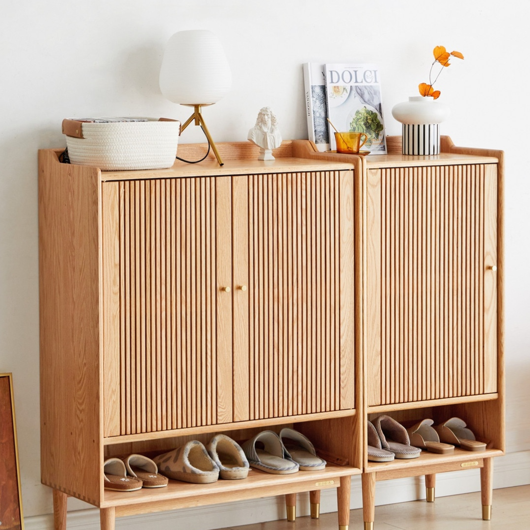 HANNA Solid Wood Shoe Cabinet Storage