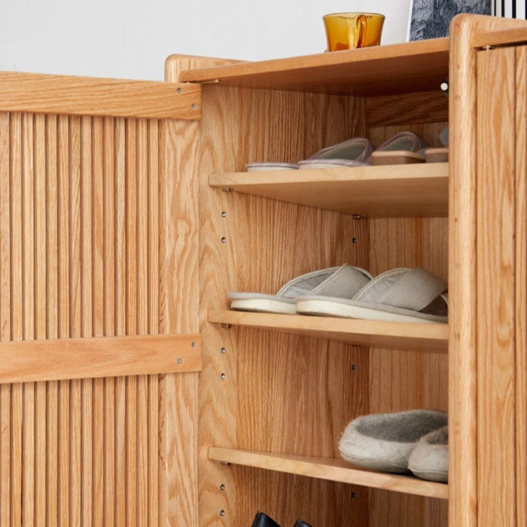 HANNA Solid Wood Shoe Cabinet Storage