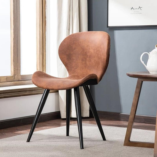 HAZEL Contemporary Faux Leather Dining Chair