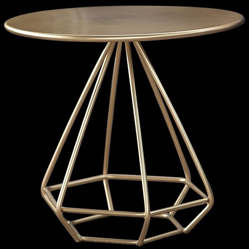 CLARE Minimalist Diamond Wireframe Side Table