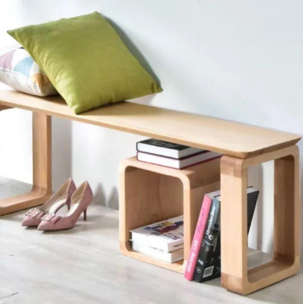 SADIE Solid Pine Wood Bench