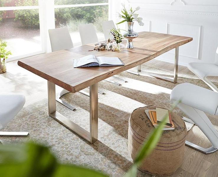 WAREHOUSE SALE AUSTIN Loft Design Modern Solid Wood Slab Dining Table