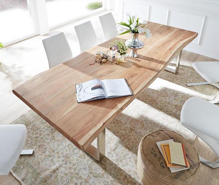 WAREHOUSE SALE AUSTIN Loft Design Modern Solid Wood Slab Dining Table