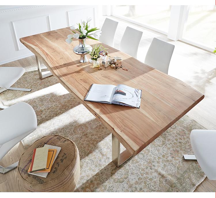 WAREHOUSE SALE AUSTIN Loft Design Modern Solid Wood Slab Dining Table