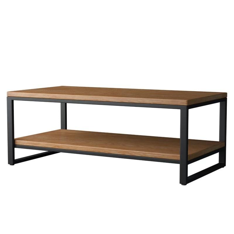 EVERLY Scandi Minimalist Solid Wood Coffee Table