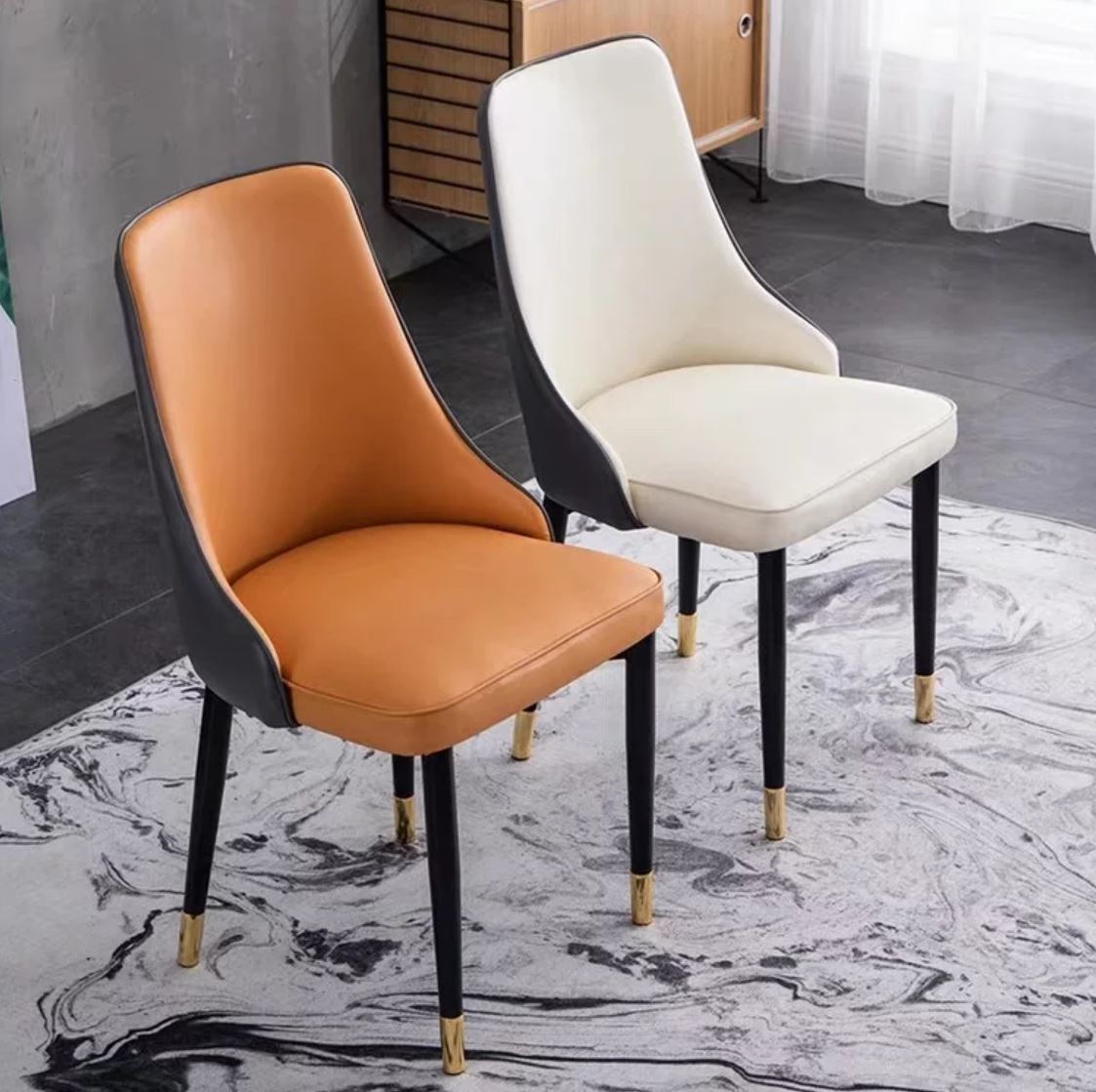 SARA Classic Faux Leather Dining Chair