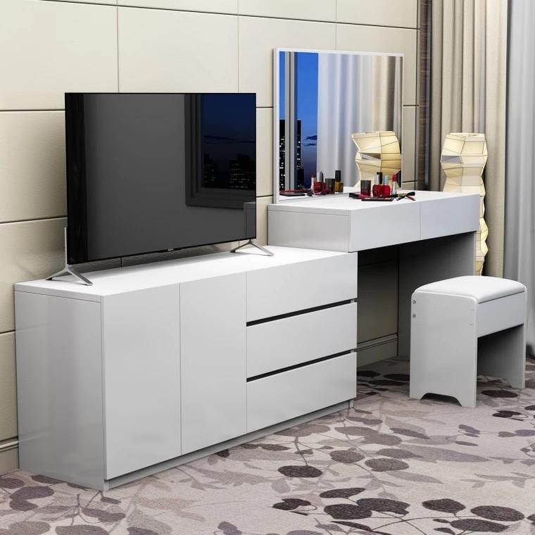 SAWYER Modern TV Console Vanity Cabinet